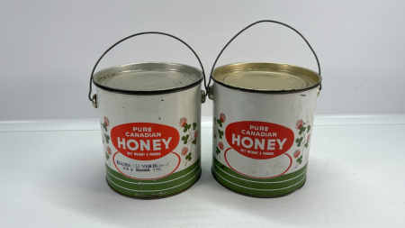 (2) 8 Lb Honey Pails