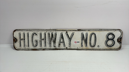 Heavy Metal Highway No 8 Sign