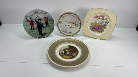 (4) Assorted Plates