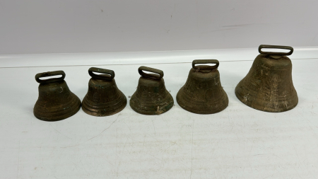 (5) Vintage Sleigh Bells