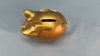 Brass 4" Long Piggy Bank - 3