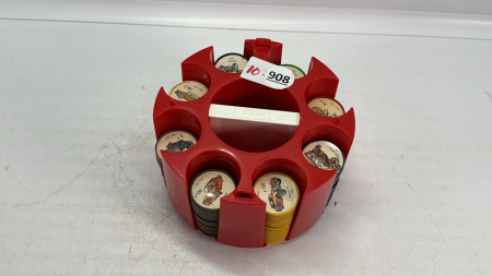 Quantity of Jello Car Coins in Plastic Holder