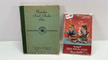 1952 Rawleighs Cookbook & Cdn Social Studies Atlas