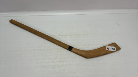 Vintage 23" One Piece Wooden Hockey Stick