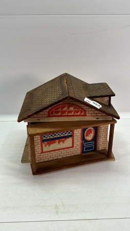 9" W Wooden Toy House