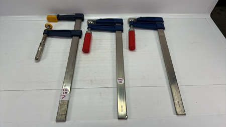 (3) 15" Sliding Bar Clamps