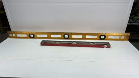 48" Combination Metal Rule & Level&24"Metal Level