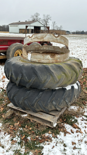 Pair of 16.9-38 T-Rail Duals