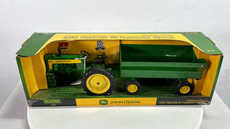 John Deere 430T Tractor with Flare Box Wagon