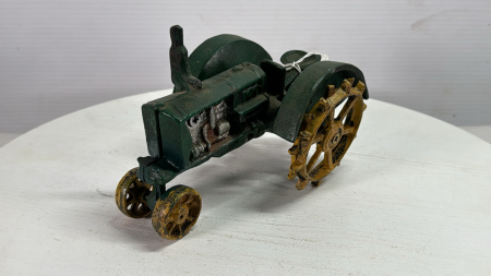 John Deere Cast Iron Repro Tractor on Steel