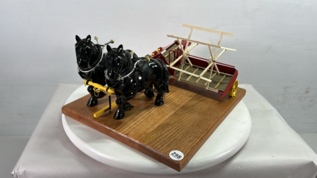 McCormick Custom Binder & Team of Plastic Horses