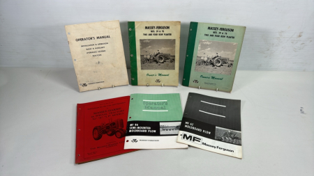 Massey Ferguson Operators Manual Lot