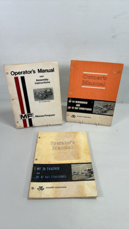 Massey Ferguson Operators Manual Lot