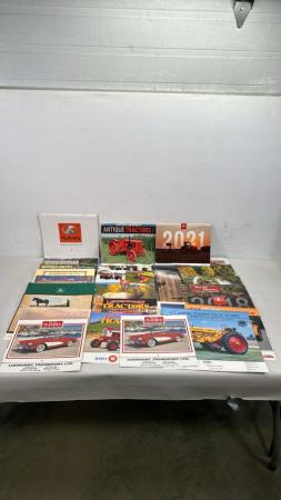 Approx. 25 Car, Tractor & Truck Calendars