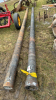 2 Cast Pipes -6.5in x 18ft Long - 2