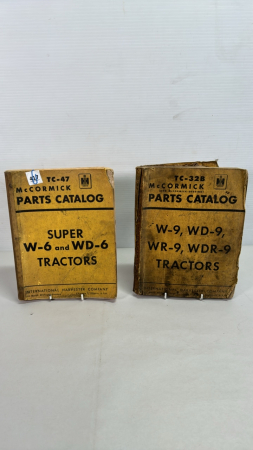 (2) Vintage McCormick Parts Catalogues