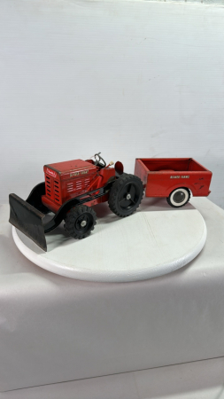 Beaver Farms Tin Tractor & Trailer