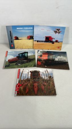 (5) Massey Ferguson Combine & Swather Brochures