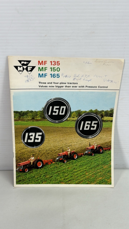 Massey Ferguson 135, 150, 165 Tractor Brochure