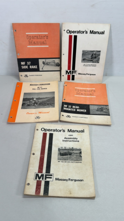 Massey Ferguson Operators Manual Lot