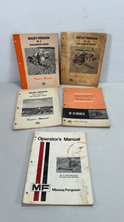 Massey Ferguson Owners Manual Lot