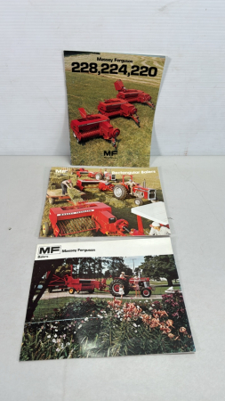 (3) Massey Ferguson Baler Brochures