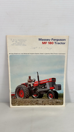 Massey Ferguson 180 Tractor Brochure