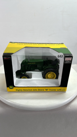 John Deere M Tractor with Front Blade