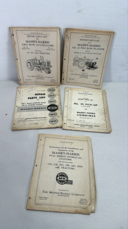 Massey Harris Parts Lists