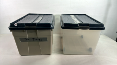 (2) Plastic Totes