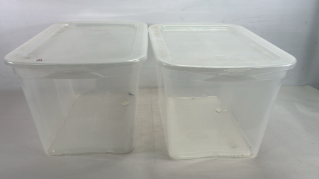 (2) Plastic Totes