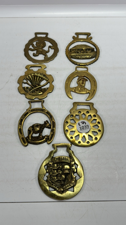 (7) Brass Pieces for Harness