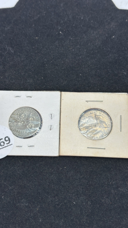 (2) 1776 to 1976 US Quarters