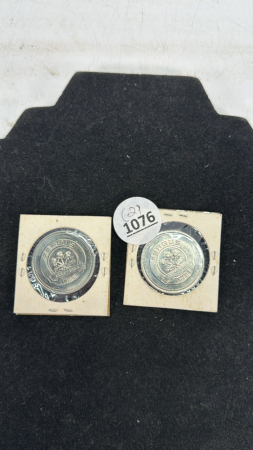 (2) Fergus Ontario Sesquicentennial Dollar