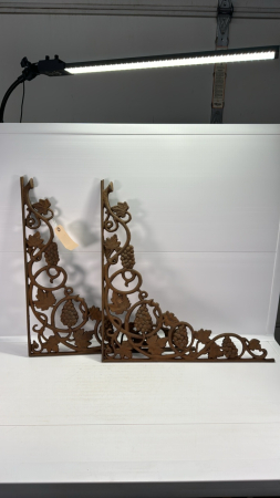 Pair of Metal Wall Hanging Brackets