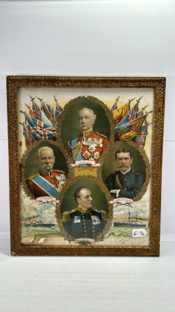 Framed British Hero's Print