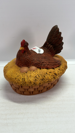 Ceramic Hen on Nest