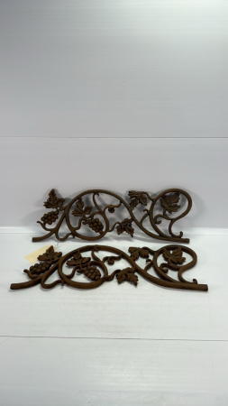 Pair of Decorative Metal Pieces