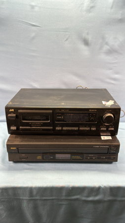 JVC Cassette Radio & RCA DVD Player