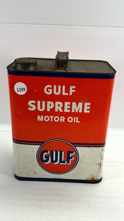 Gulf Motor Oil 2 US Gal Tin