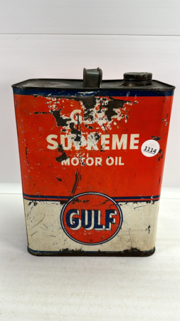 Gulf Supreme Motor Oil 2 US Gallon Tin