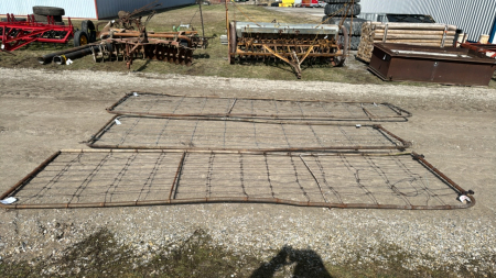 3 Old Wire Gates -12.5ft, 13.5ft & 16ft