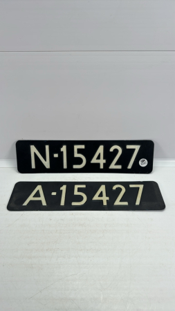 (2) License Plates