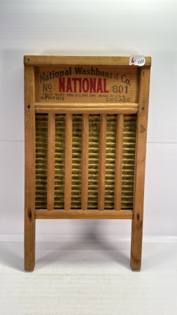 National Wash Board Co. Metal Wash Board