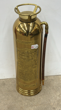 23" Brass Fire Extinguisher