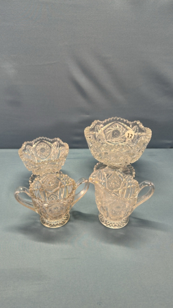 Pressed Glass Lot