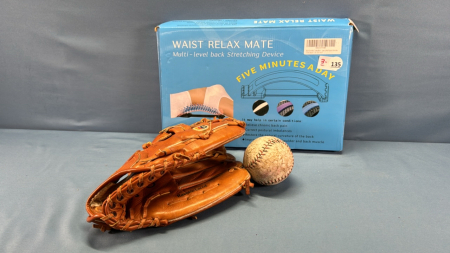 Cooper Leather Ball Glove & Ball