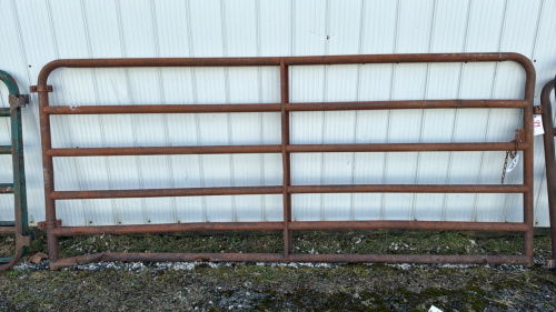 9.5ft Heavy Steel Gate -Bottom Rail is Bent