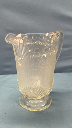 Frosted Glass 9" High Pitcher