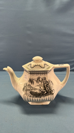 Iron Stone Tea Pot by Wm. Adams